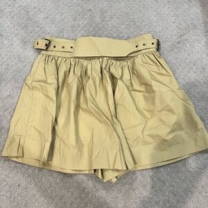 Ulla Johnson High Waist Khaki Shorts